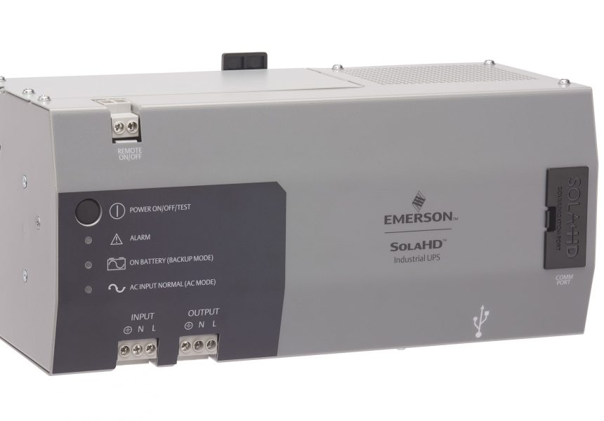 Emerson Uninterrupted Power Supply Maximizes Machine Availability and Minimizes Unplanned Disruptions in Harsh, High Temperature Industrial Environments