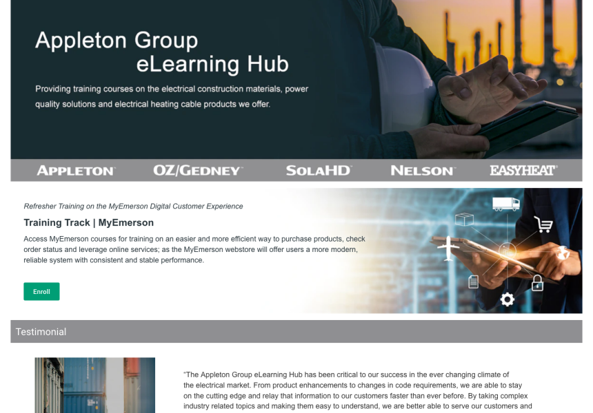 Emerson Overhauls Online Training Portal