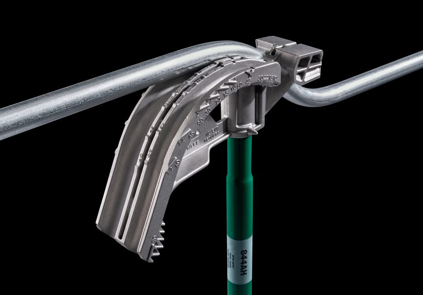 Bend More with Less: New Industry-First Greenlee® Dual-Shoe Hand Bender