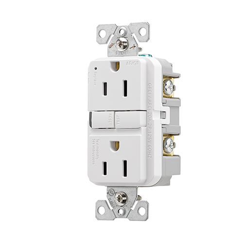 New Product Introduction: Slim Dual Function Arc Fault/ Ground Fault Circuit (AF/GF) Receptacles