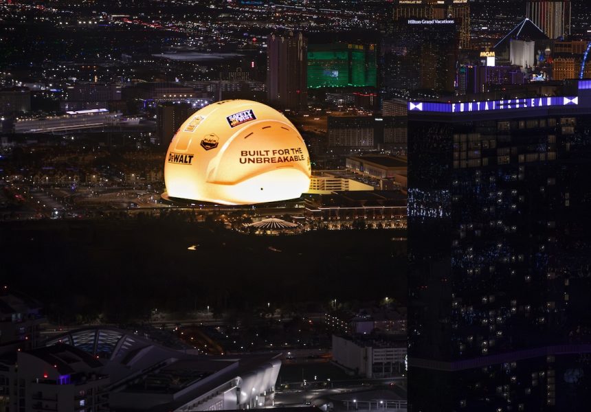 DEWALT® Lights Up Vegas Skyline with Innovative Drone-Powered Sphere Activation; Celebrates Concrete Construction Crews with New “Built for the Unbreakable” Campaign