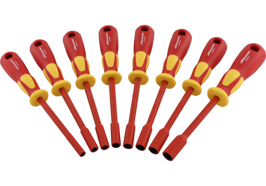 Dynamic® Tools Expands Insulated Tool Offering with New VDE-Certified Insulated Metric Nut Driver Set