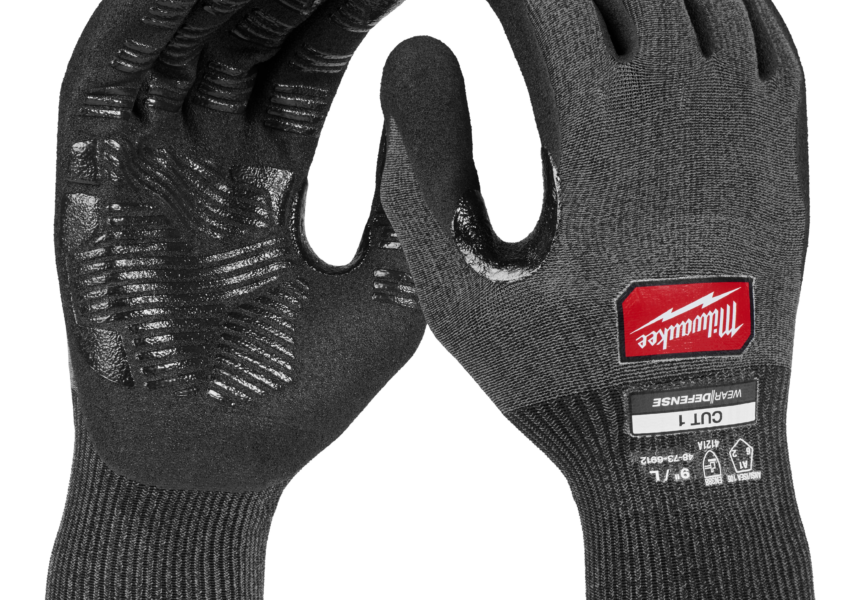 Milwaukee® Expands Hand Protection Lineup with Nitrile Dipped Gloves w/WEAR-DEFENSE™ Protection
