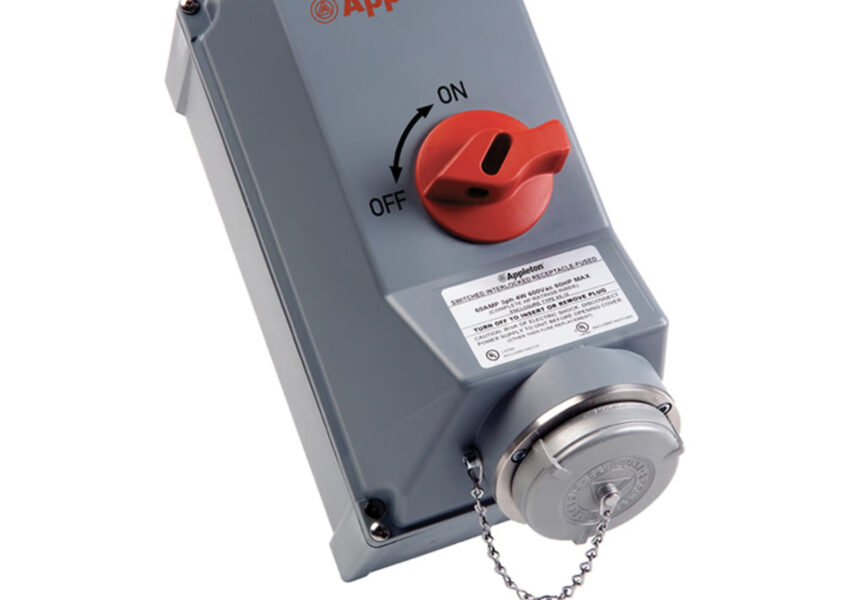 Appleton Combines Safety and Mounting Versatility with ASR Nonmetallic Interlocked Receptacles