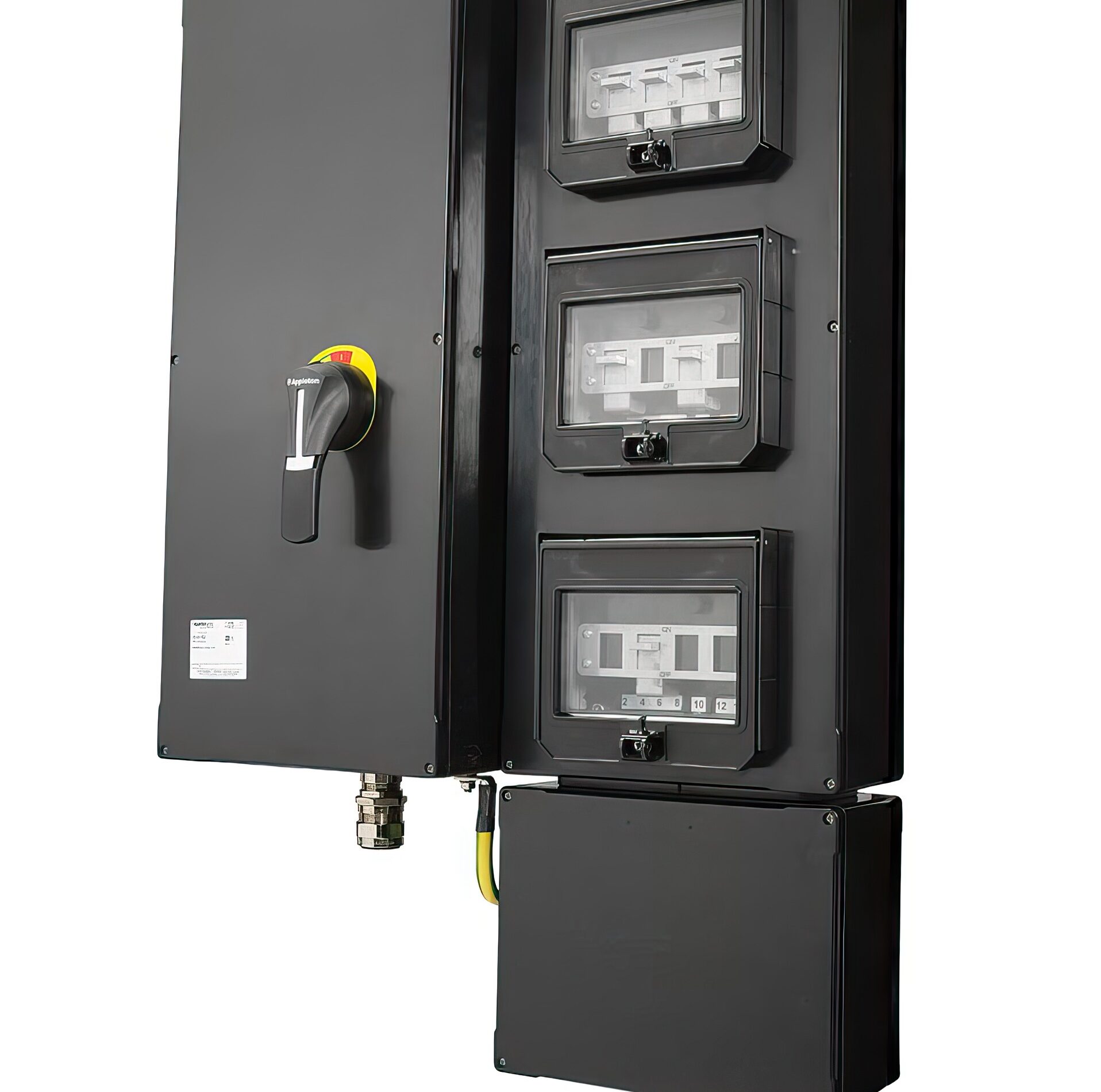 Appleton AGPPX and ASPPX PlexPower distribution panelboard with its door open