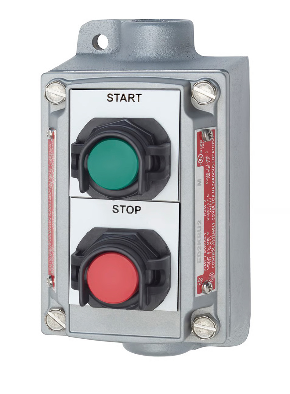 Appleton Contender 4/4X control station with START and STOP push buttons