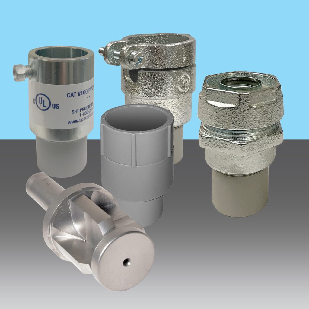 SP Products IP13 transition couplings and IP15 reaming bit