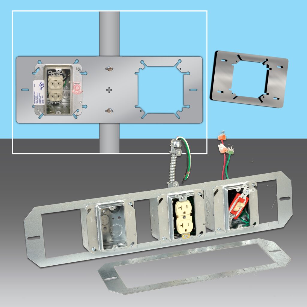 SP Products IP28 Flat Fixed Position bracket and IP26 BigO box bracket