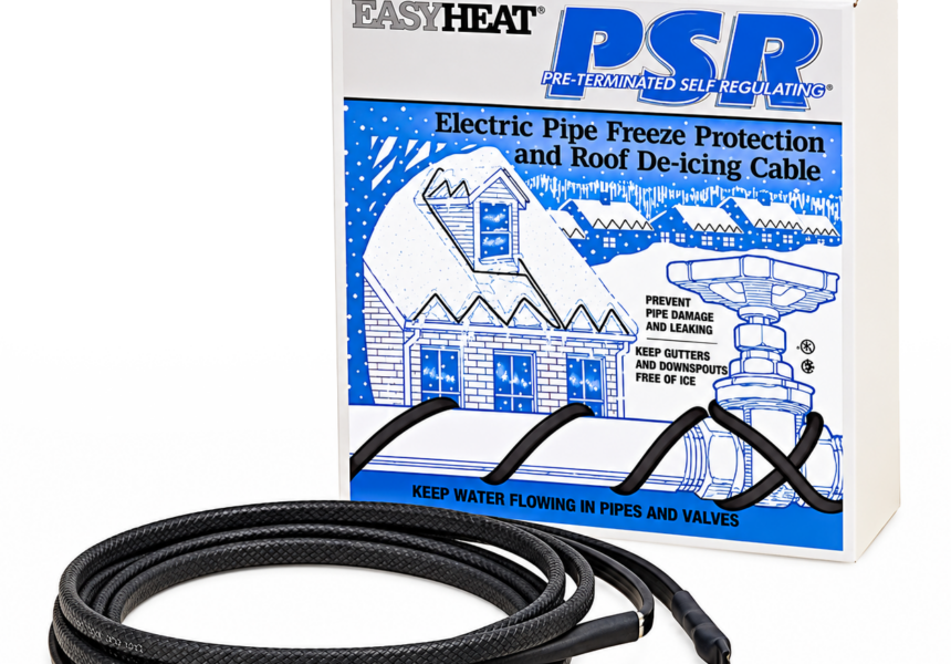 EasyHeat™ PSR Pre-Terminated Self-Regulating Cable by Emerson Delivers Smart Freeze Protection for Roofs, Gutters and Pipes